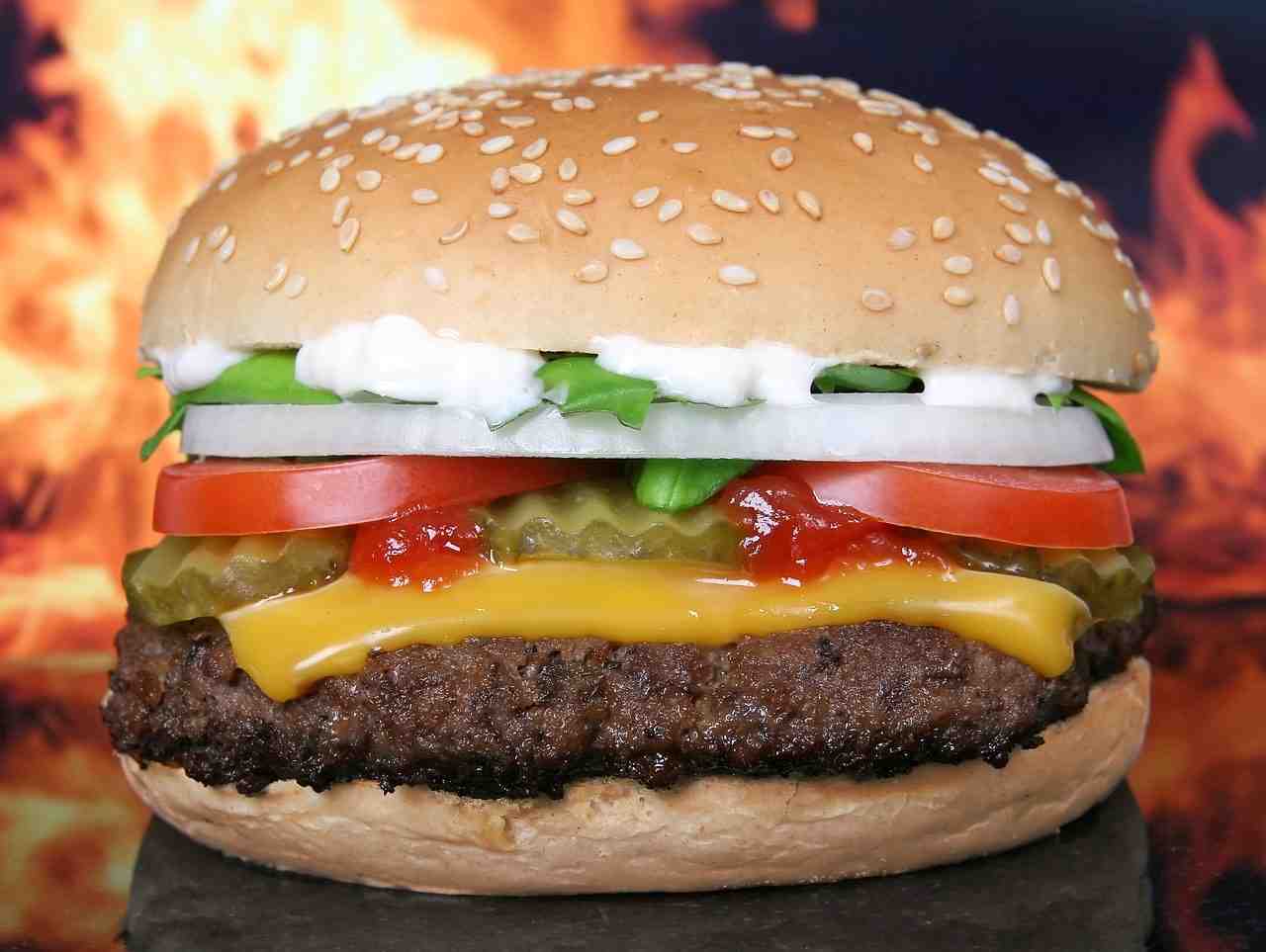 hamburger, burger, barbecue